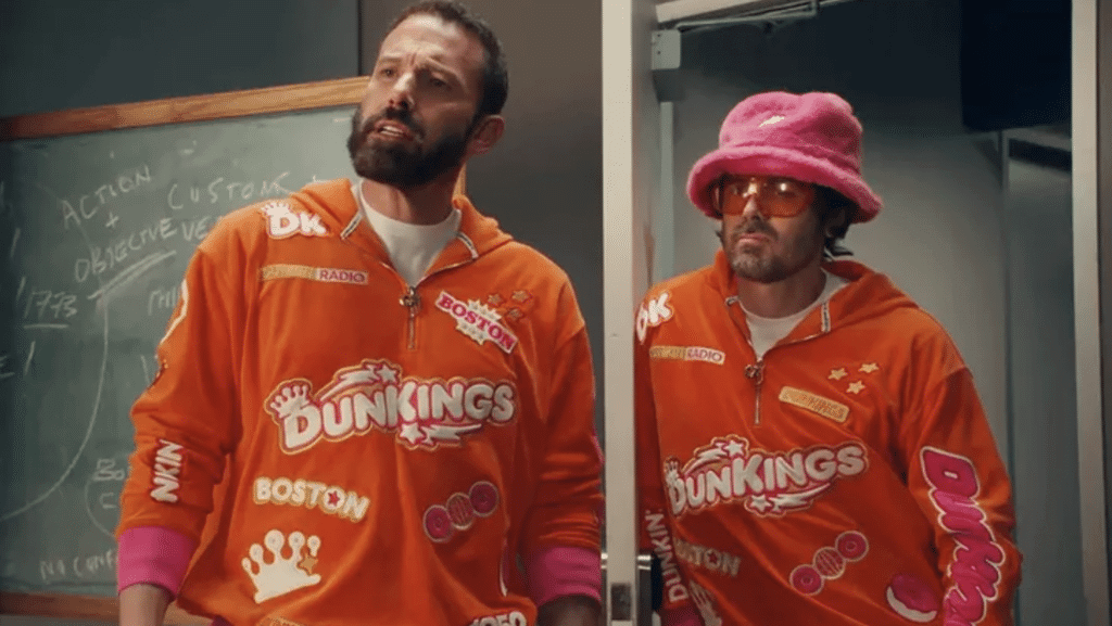Ben Affleck and Casey Affleck in The DunKings. Photo: Dunkin'